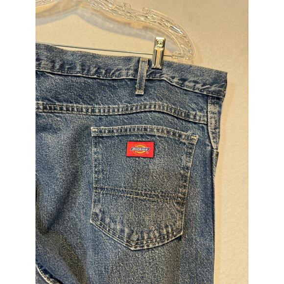 Men's 42x30 Dickies Relaxed Fit Work Jeans Straight Leg Denim Big Tall - Picture 9 of 12